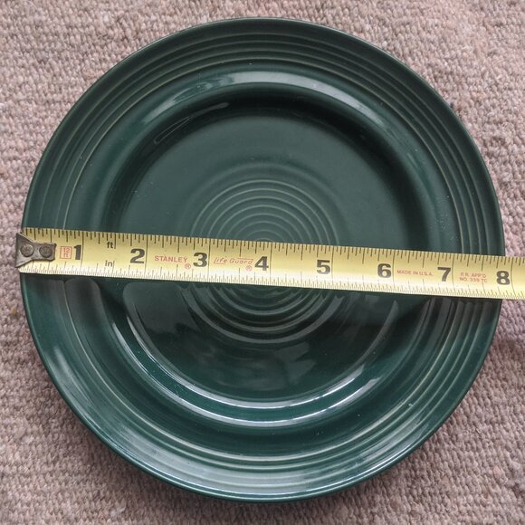 7.75" Winsome China Dark Hunter Green Salad Appetizer Dessert Bread Plate - Picture 2 of 3